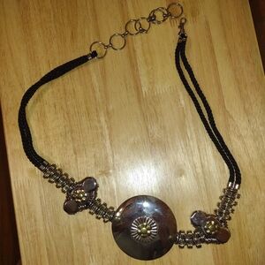 Vintage Women's Medallion Belt, Medium, Adjustable, Silver Tone, Retro Style